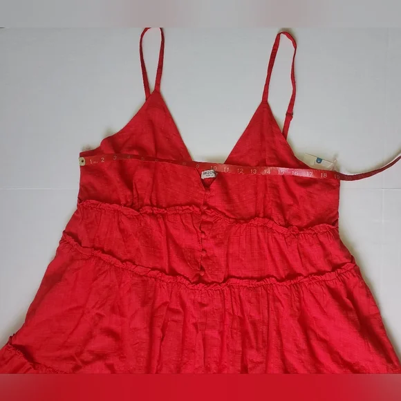 Arizona Junior's Summer Dress Sz XXL Tomato Puree Color - Picture 6 of 8